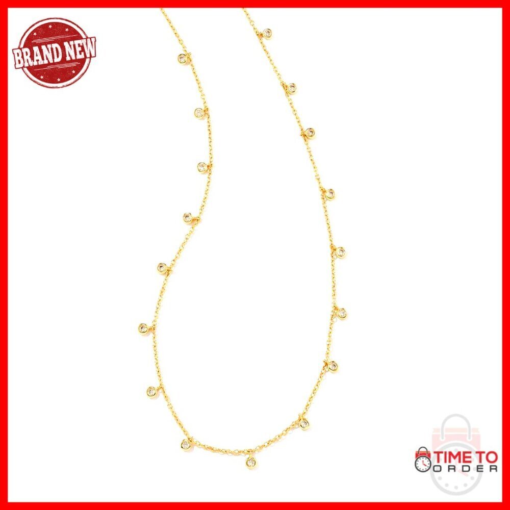 Gold Plated Chain Necklace Elegant Minimal Chic Layering Jewelry Lobster Clasp